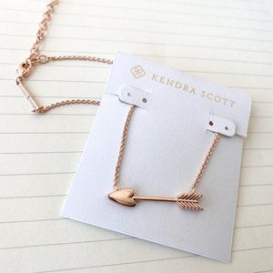 Kendra Scott Zoey Arrow Necklace Rose Gold